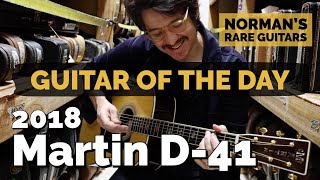 Video thumbnail for Guitar of the Day: 2018 Martin D-41 | Norman's Rare Guitars by Normans Rare Guitars