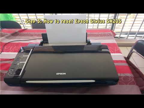 Reset Epson Stylus SX205 Waste Ink Pad Counter