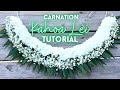 How To Make A Tongan Kahoa Lei With Carnations And Baby S Breath