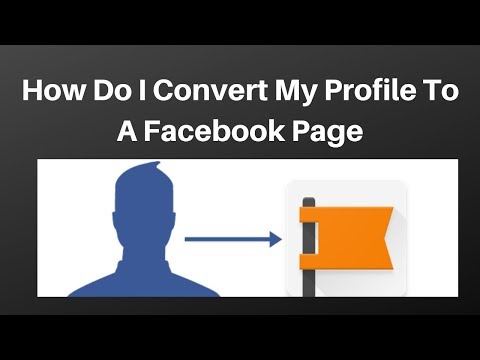 How do I convert my profile to a Facebook Page with 4 simple steps