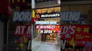 I TRIED the Doraemon menu at McDonald’s in Japan 🤩 #shorts