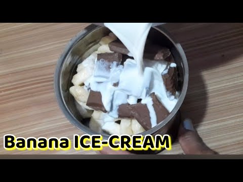 Homemade Banana ICE CREAM Recipe | without Condensed Milk easy and QUICK | ICE Cream Recipe