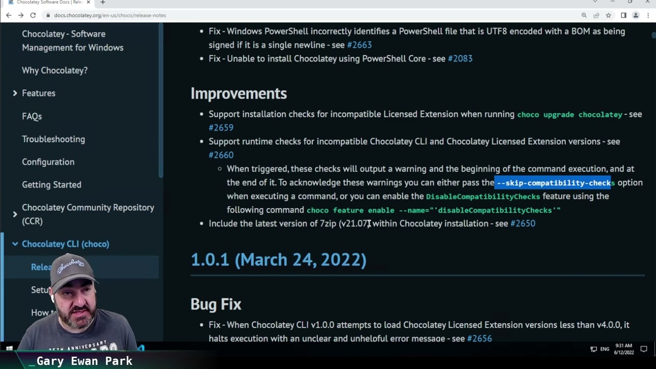 Chocolatey CLI Release 1.1.0