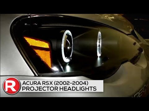 Demo DIY Install: Spec-D Projector Headlights Acura RSX (02-03-04) LED Dual Halo - Black or Chrome