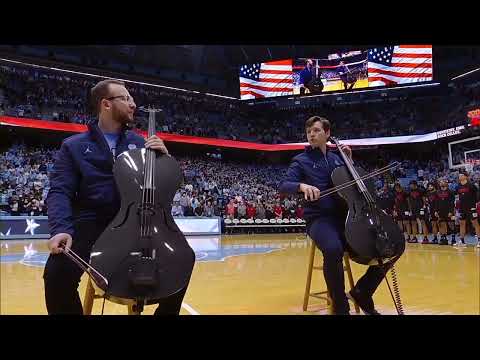 Emil and Dariel - USA National Anthem on Cellos: Star-Spangled Banner (Live at Dean Smith Center)