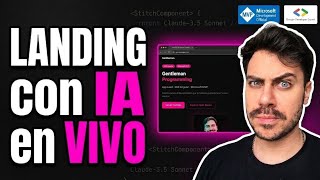Creé una LANDING con IA en VIVO: Google Stitch + Gentle AI Stack + Deploy | Tutorial Completo