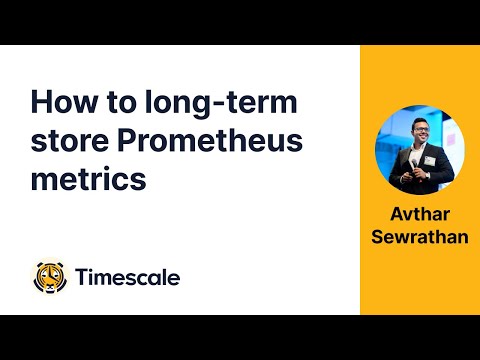How (and why) to use TimescaleDB as a long-term store for your Prometheus metrics