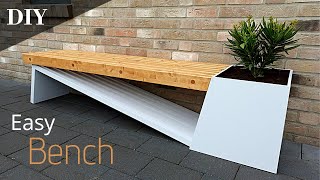 Gartenbank selber bauen/Garden Bench DIY/Holzbank/Outdoor Bench DIY/Sitzbank/Gartenmöbel/Log Bench