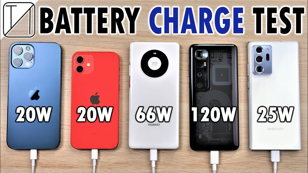 iPhone 12 Pro Max vs iPhone 12 vs Mate 40 Pro vs Mi 10 Ultra vs Note 20 Ultra Charging Speed Test