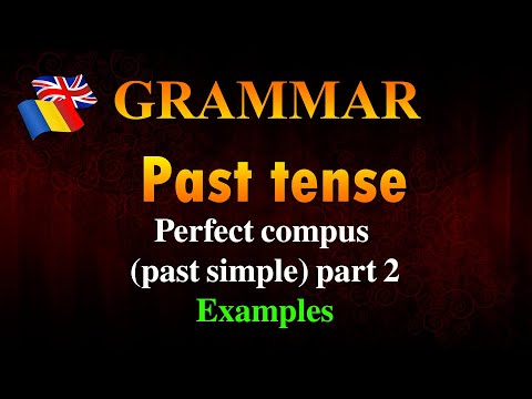 Lesson 10 Grammar , Perfect compus (past simple) part 2,  Examples
