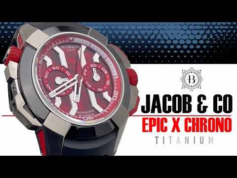 Jacob & Co Epic X Chrono Titanium Red EC313.20.SB.RR.B Wristwatch