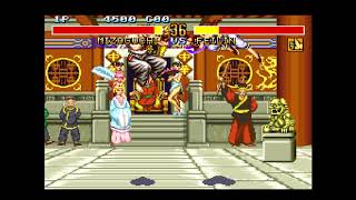 'Fighters History' Game Capture from Evercade (Data East Collection 1 Cartridge)