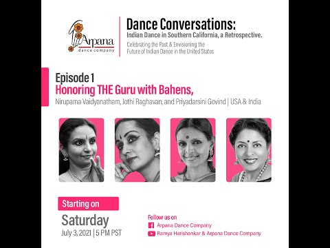 Ep. 1: Honoring THE Guru w/ bahens, w/ Jothi Raghavan, Priyadarsini Govind & Nirupama Vaidyanathan.