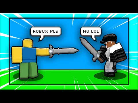 HE BEGGED ME for ROBUX...