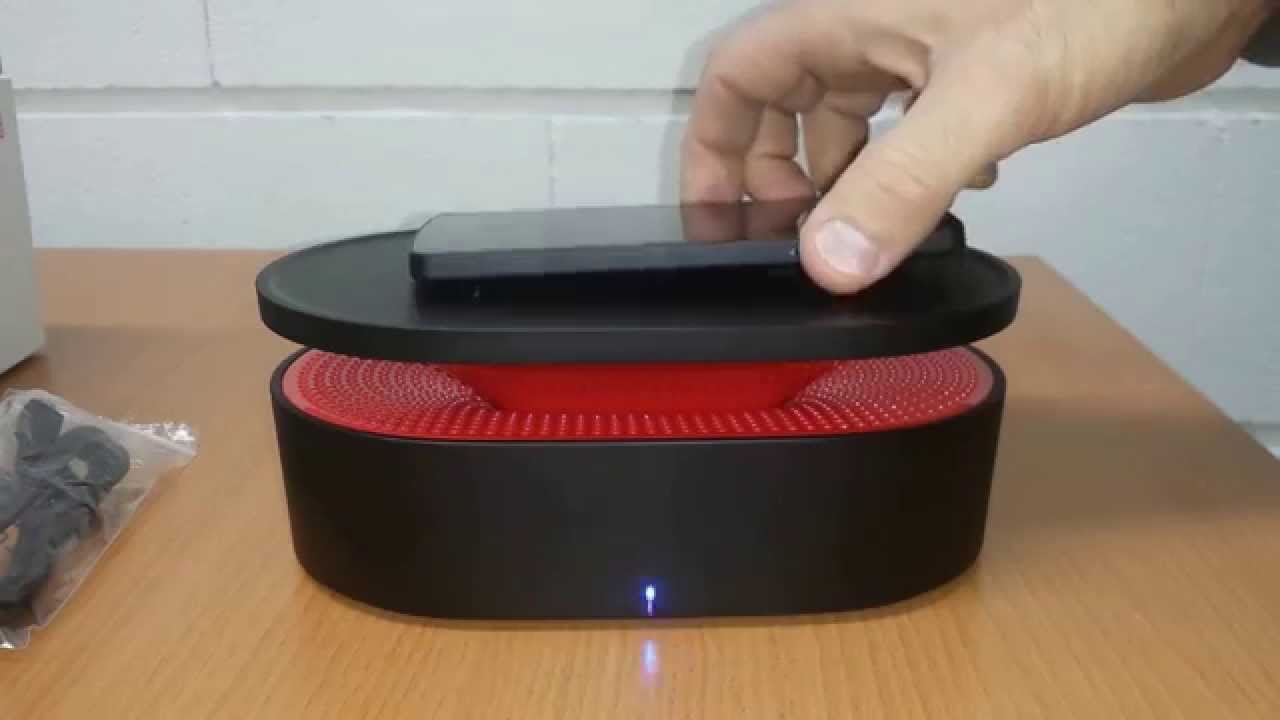 Bento Magnetic Induction Speaker // Black (Black + Red) video thumbnail