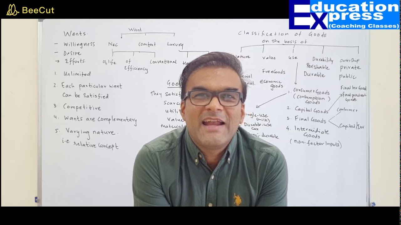 STANDARD 9TH - ECONOMICS - CHAPTER 3. BASIC CONCEPTS OF ECONOMICS (PART 1)