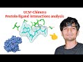 UCSF Chimera Protein Ligand Interactions Analysis