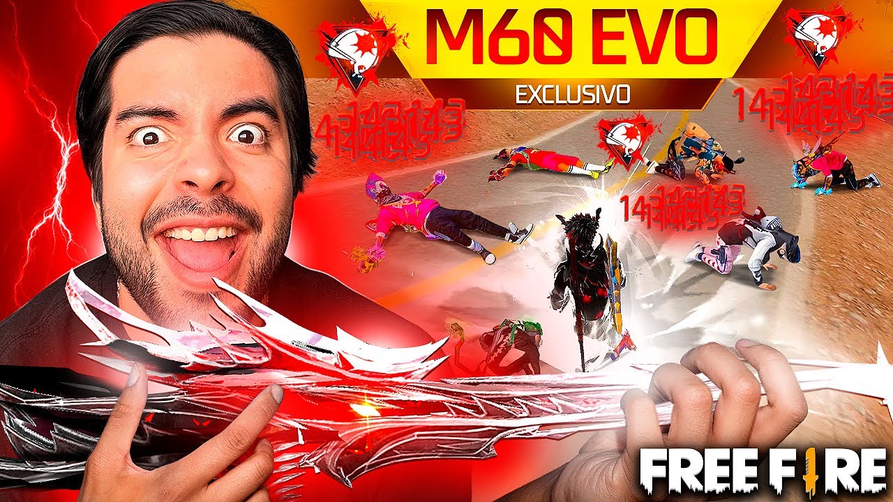 CONSEGUI LA NUEVA M60 EVOLUTIVA AL NIEVEL MAXIMO en FREE FIRE #freefire #M60EVO