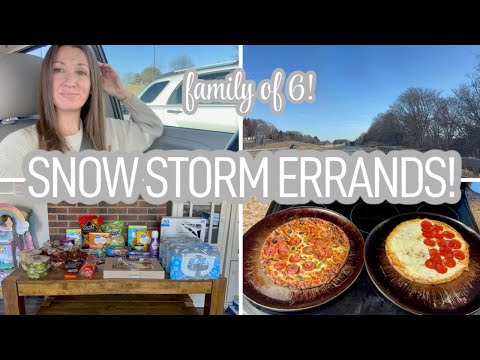 ERRANDS BEFORE THE SNOW & A SIMPLE DINNER!
