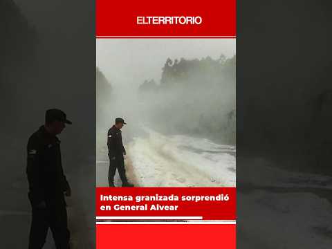 Tremenda granizada en General Alvear, Misiones