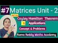 M1 JNTUH Cayley Hamilton Theorem Application Rama Reddy Maths Academy How To Pass M1 R18