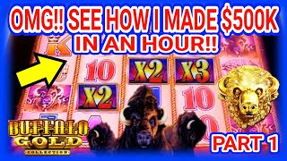 💵OMG!! From $30,000 to a MASSIVE $500,000 JACKPOT in one hour | BUFFALO GOLD