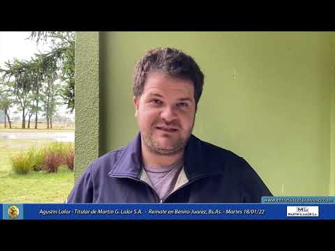 18-01-22 - Agustín Lalor - Titular de Martín G. Lalor S.A. - Remate en Benito Juarez, Bs.As.