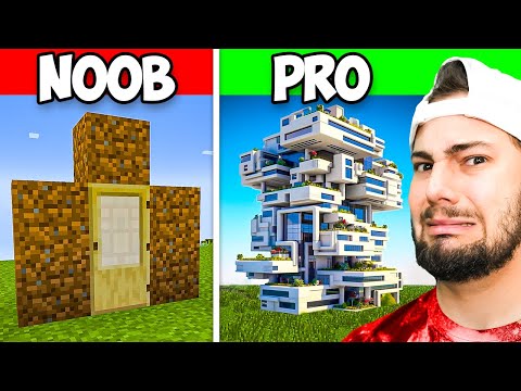 1 Hour vs 100,000 Hour Minecraft Build Off