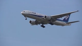 preview picture of video 'ANA JA742A B777-281(ER) Komatsu Airport Landing 着陸態勢のボーイング777'