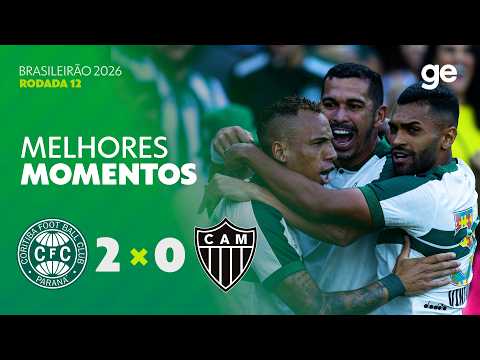Gols e lances de Coritiba x Atlético Mineiro