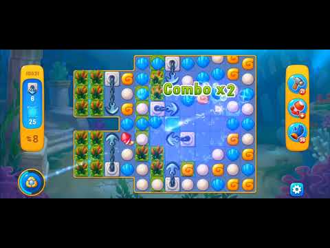 Fishdom Easy Level 10531 (with ingame lightning booster and Glove) @choraelmin