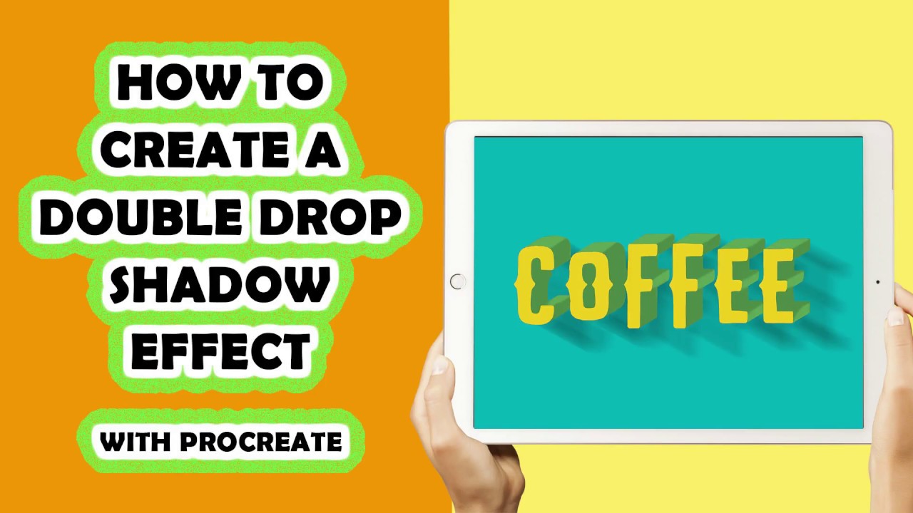 PROCREATE | How to Create a Double Drop Shadow Effect Effect | iPad Pro & Procreate App | FREE Brush