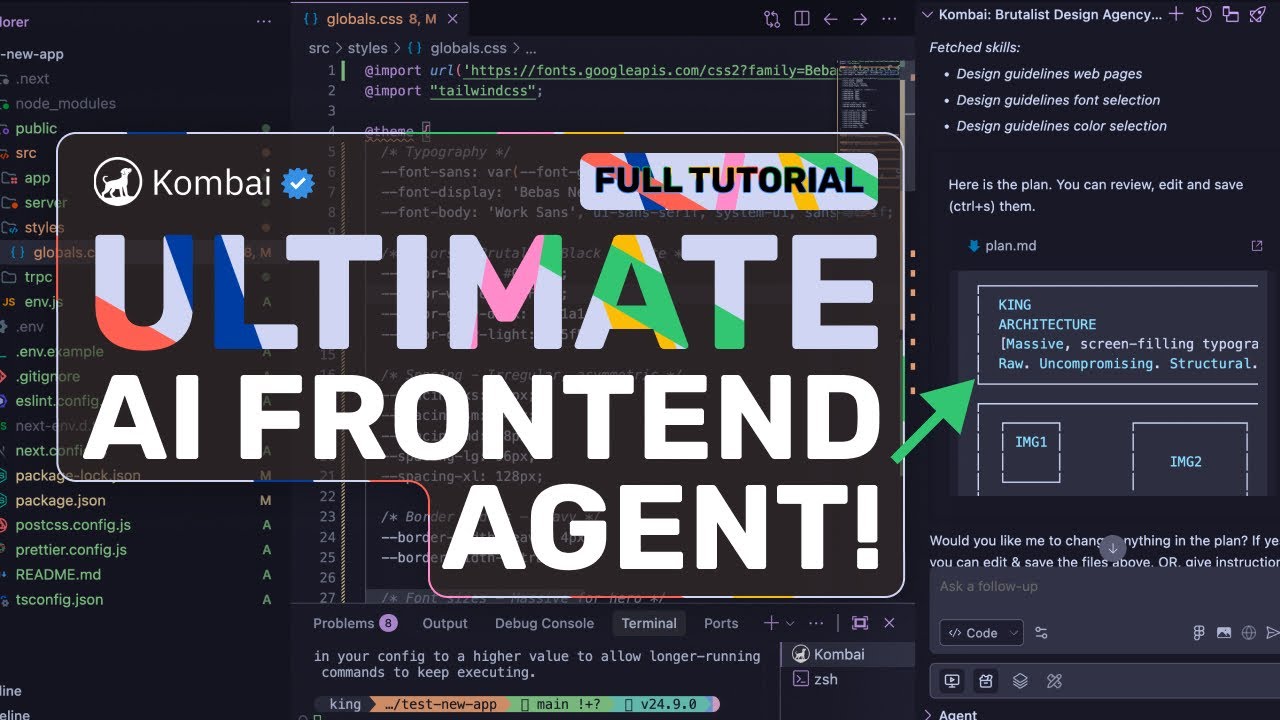 Stop Shipping AI SLOP UI: This AI Frontend Agent is Insane (Kombai)