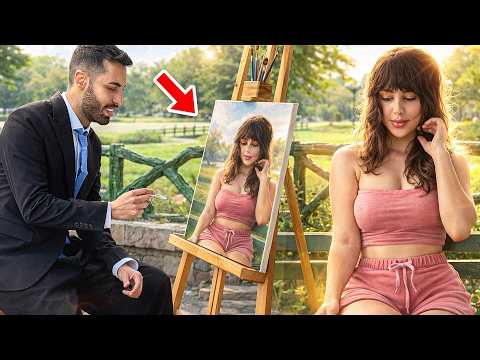 Artist Without Talent Paint Stranger People 🤣 Awesome Reactions 😜