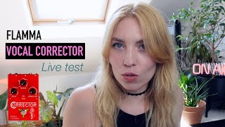 Video thumbnail for Flamma FV01 Vocal Corrector live test by JOULIE FOX vlog