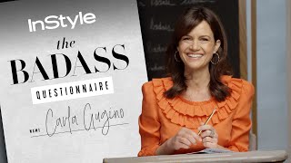 Carla Gugino Ranks Her Hottest Spy Kids Mom Looks | Badass Questionnaire | InStyle video