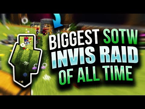 BIGGEST SOTW INVIS RAID OF ALL TIME + TRASHTALKERS GET DESTROYED | Minecraft HCF