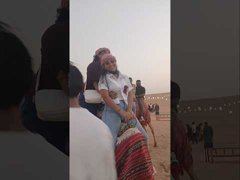 camel ride 🐫 🐪 short video dubai desert safari #short #arabicmusic #sahardesert #camel