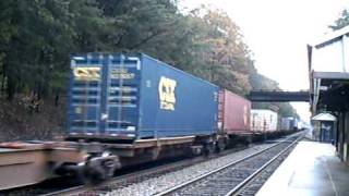 preview picture of video 'CSX Containers and Piggy backs'