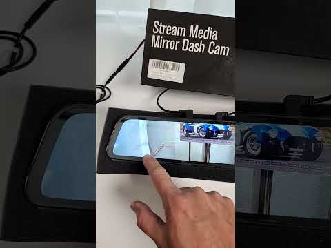 Reverse Guidelines on Mirror Dash Cam (Wolfbox G840H Parking Assist)