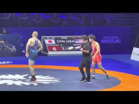 Rei HIGUCHI (JPN) df. Seth Anthony GROSS (USA) - 61Kg Semifinal