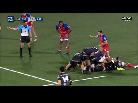 levi douglas highlights  Provence Rugby - grenoble - 23-23