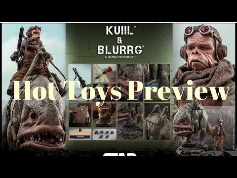 Hot Toys 1/6 Scale Kuiil & Blurrg Figure Set Preview Star Wars The Mandalorian