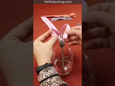 Install a Zipper Pull with a Fork Ep.16 #sewing #shorts