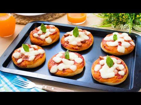 Pizzette del Bar Alte e Soffici - Ricetta Pizzette Fatte In Casa - 55Winston55