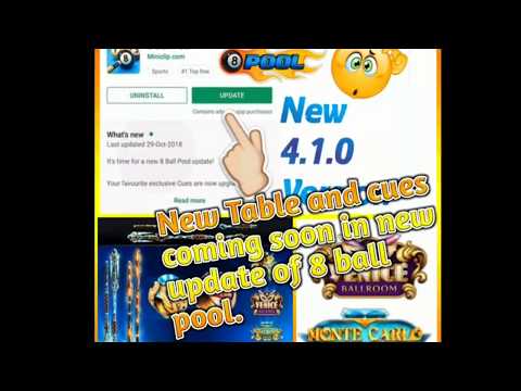 New table and cues are coming soon in 4.1.0 version of 8 ball pool | 8 ball pool 4.1.0 link in descr