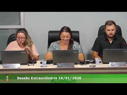 01ª Sessão Extraordinária 16/01/2026 da Câmara Municipal de Ipiranga/PR