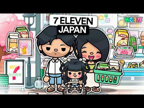 WE WENT TO 7 ELEVEN IN JAPAN 🇯🇵 (EP 2) | Toca Life World Family RP 🌍