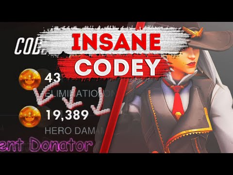 CODEY DPS MAIN - ASHE! 41 ELIMS! [ OVERWATCH SEASON 20 TOP 500 ]