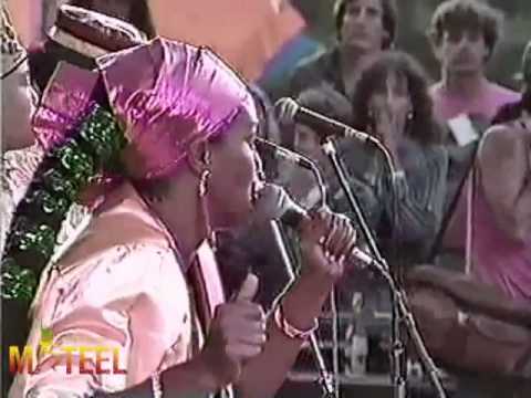 Judy Mowatt performs a medley of Bob Marley tunes at Reggae on the River 1988